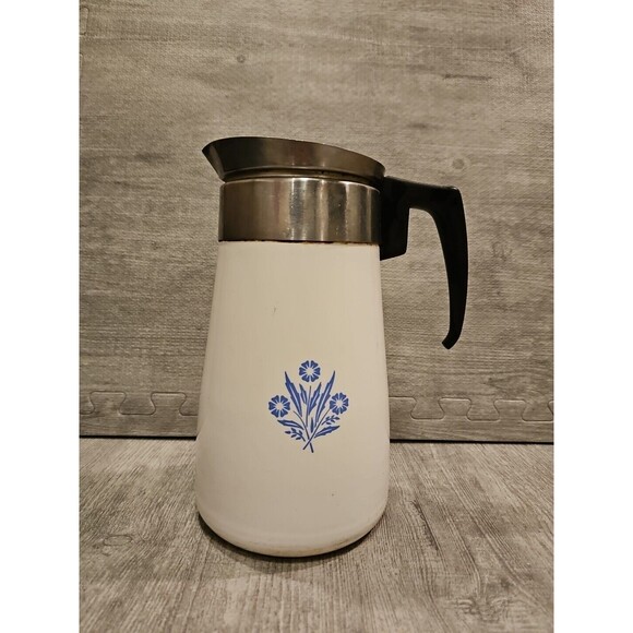 Other - Vintage Corning Ware Coffee / Teapot 9 Cup Blue Cornflower